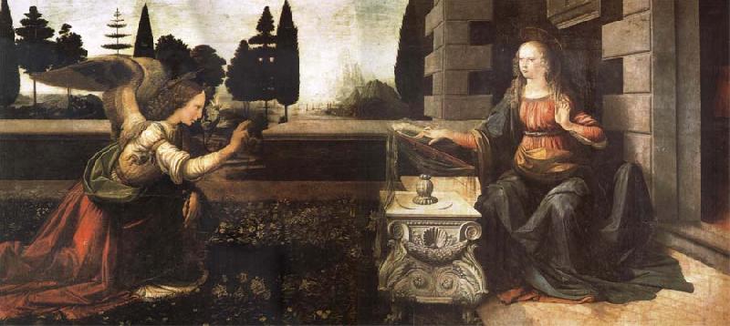 LEONARDO da Vinci The Anunciacion Sweden oil painting art